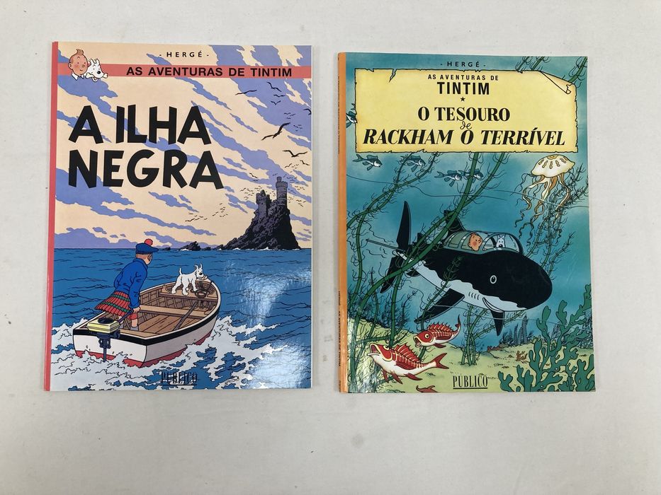Livro Tintim "A Ilha Negra"