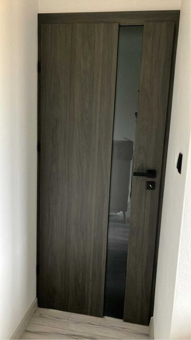 Drzwi DRE Vetro – wiąz antracyt, rozmiar 70(PRAWE)