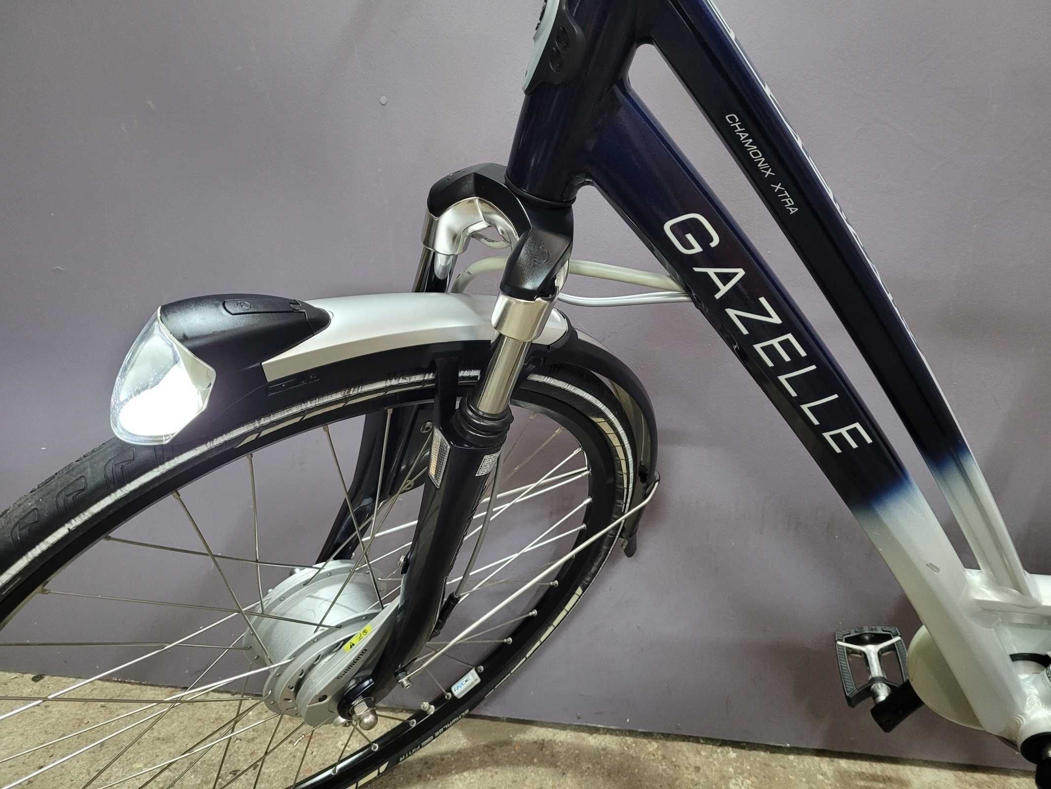 Rower elektryczny GAZELLE CHAMONIX Xtra. 1800km 36v 35 ładowań baterii