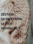 Zestaw 10 sweterków rozmiar XS/S
