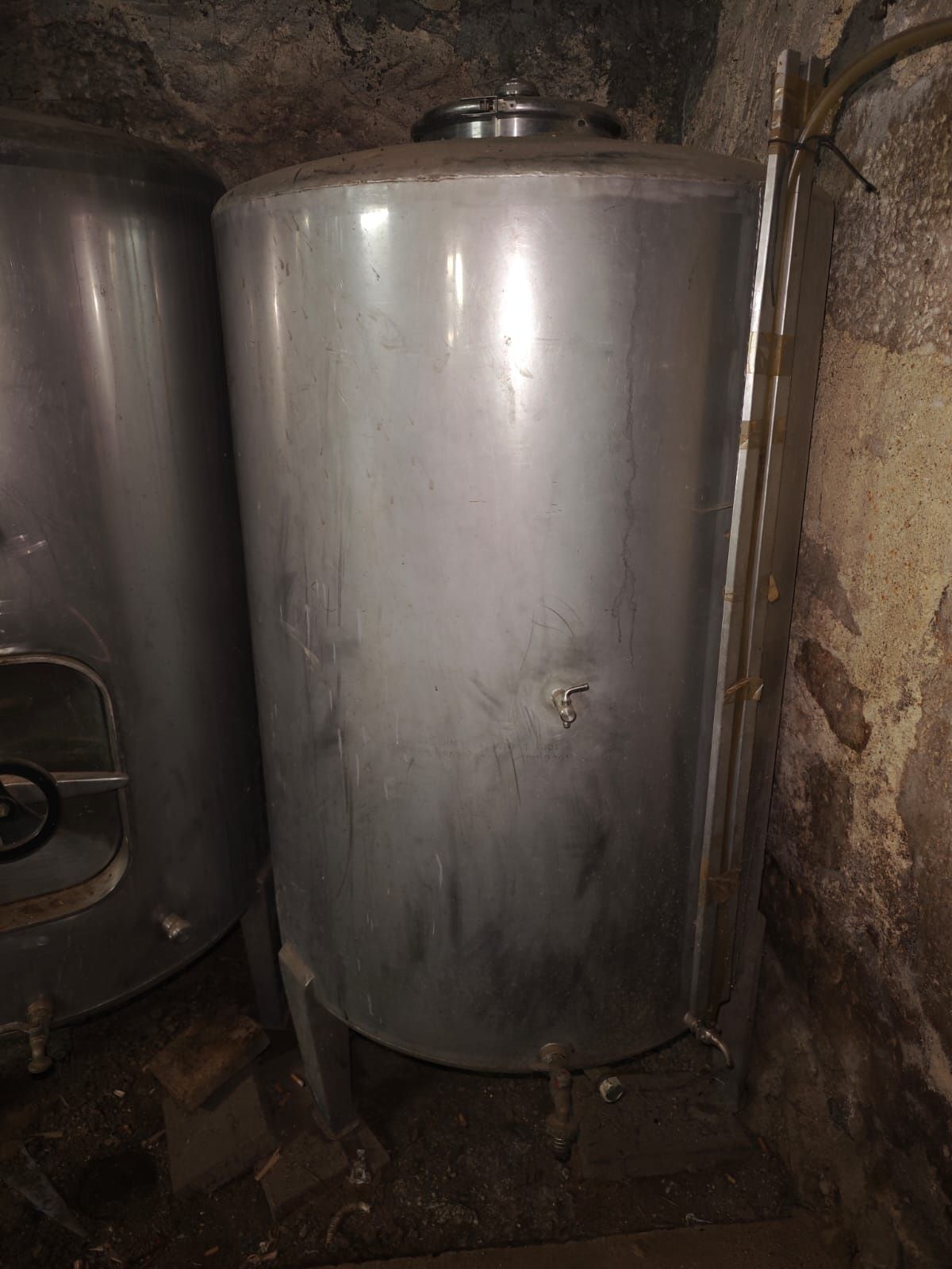 Cuba de inox para vinho