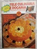 Tele Culinária e Doçaria - 8 revistas com 35 anos - 1987-89 LOTE 2