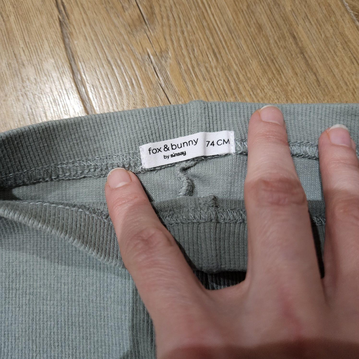Komplet bluzeczka I legginsy prążkowane,  sinsay 74