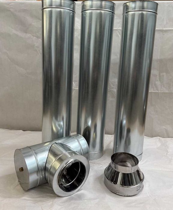 Дымоход сэндвич, комін, труби на котел, труба для дымохода, нержавейка