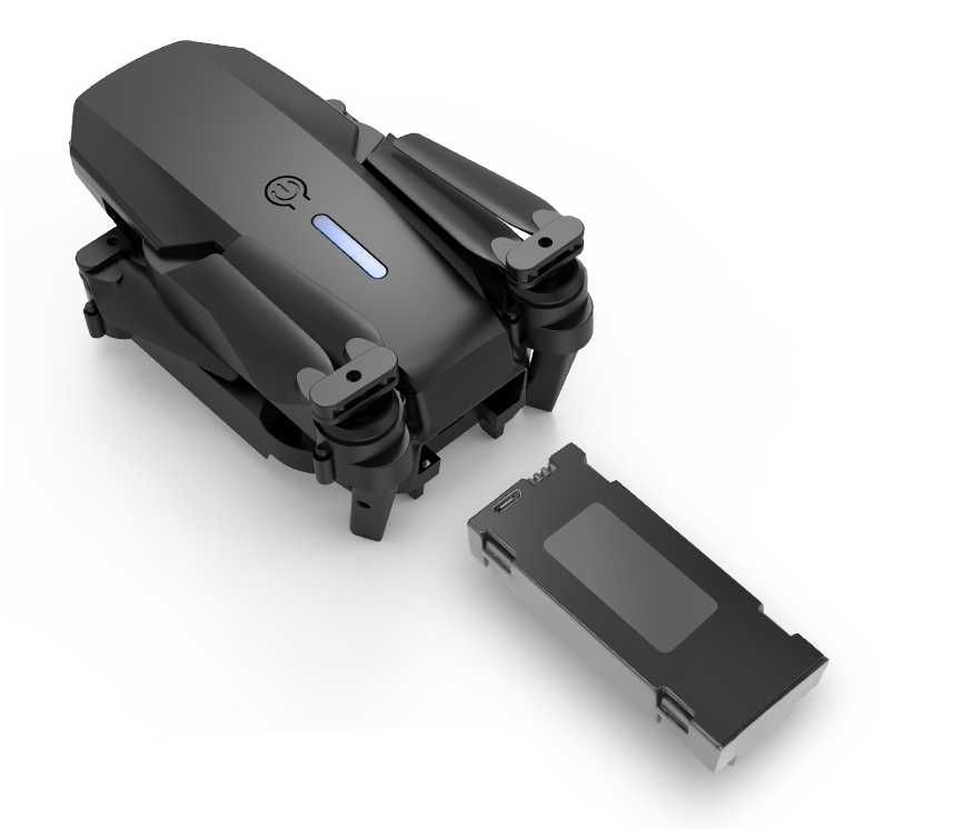 Składany dron E88 PRO – z kamerą, 2.4 GHz, tryb bezgłowy