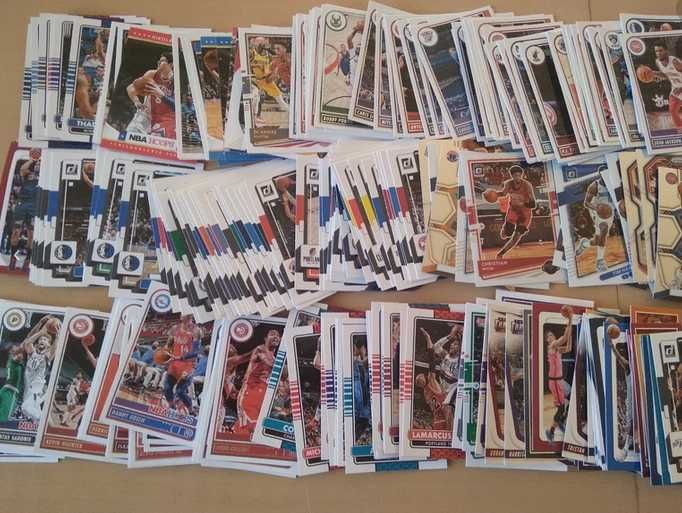 Zestaw lot 300 kart koszykarskich NBA Hoops Donruss Prizm itp