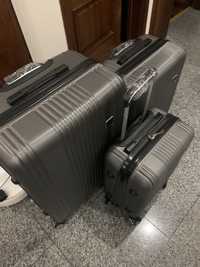 Conjunto de 3 malas de viagem