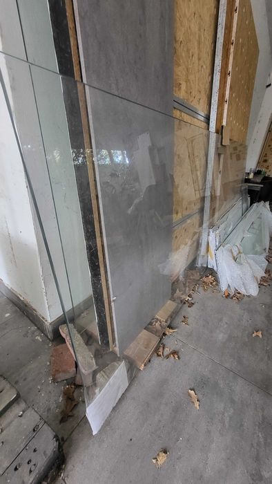 Duży szklany blat stołu - 280cmx90cmx1cm