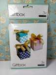 Pudełka peznetowe składane 6x6x6 cm 3 szt/ Giftboxy