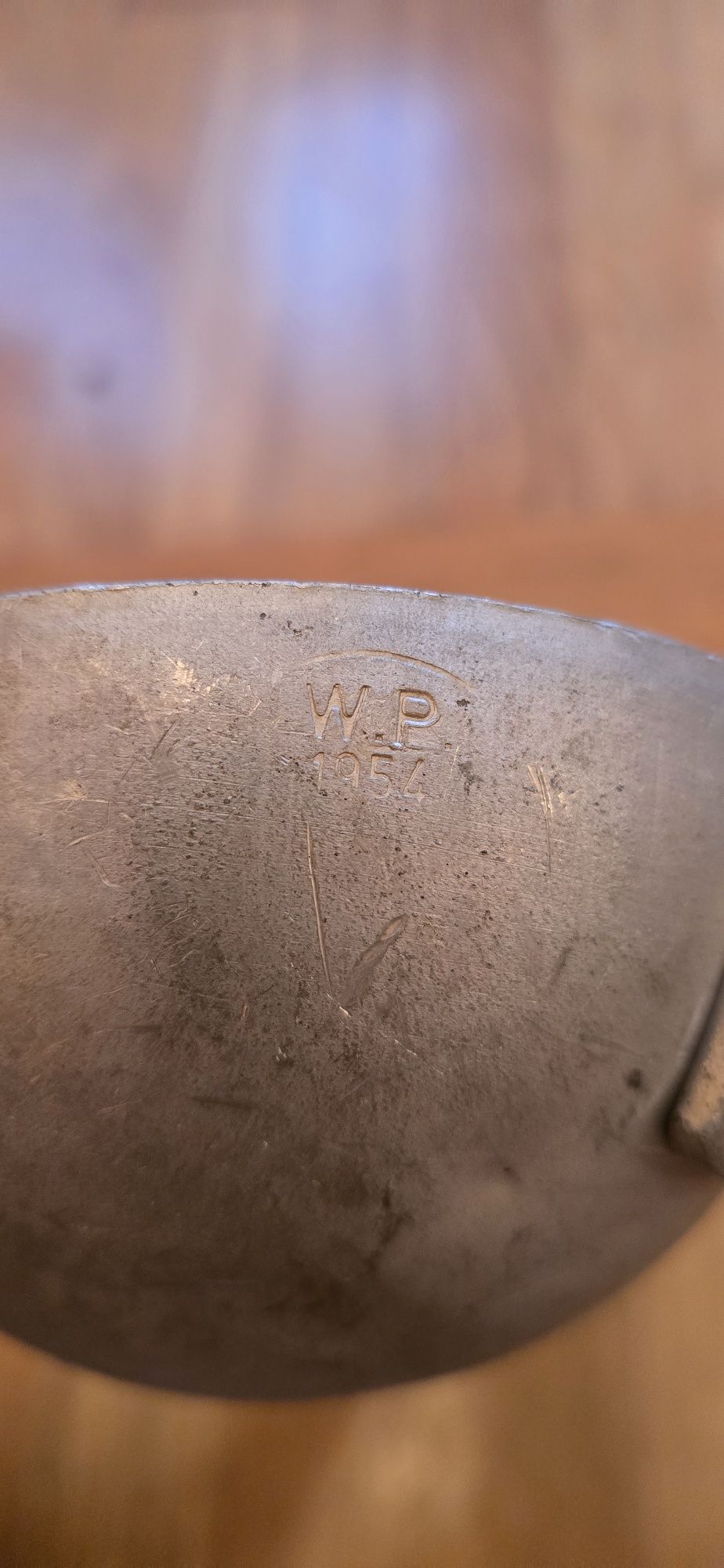 Chochla aluminiowa łyżka czerpakowa f ka Olkusz wp 1954 r lwp prl