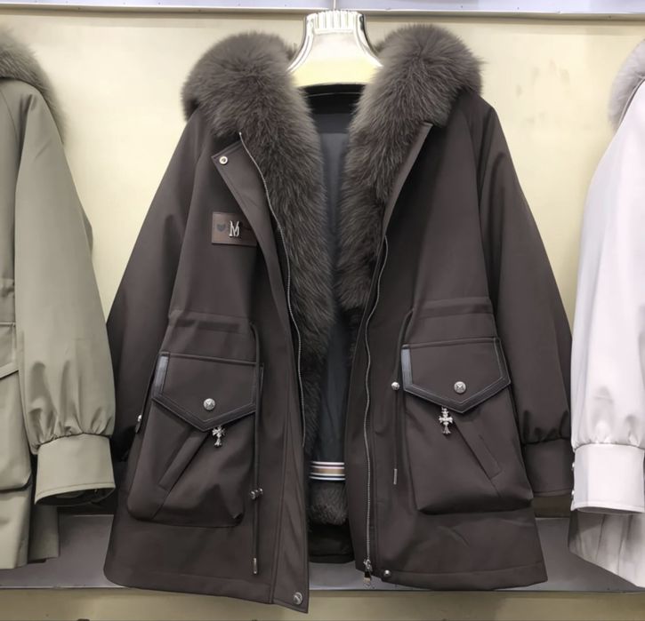 Парка з натуральним хутром