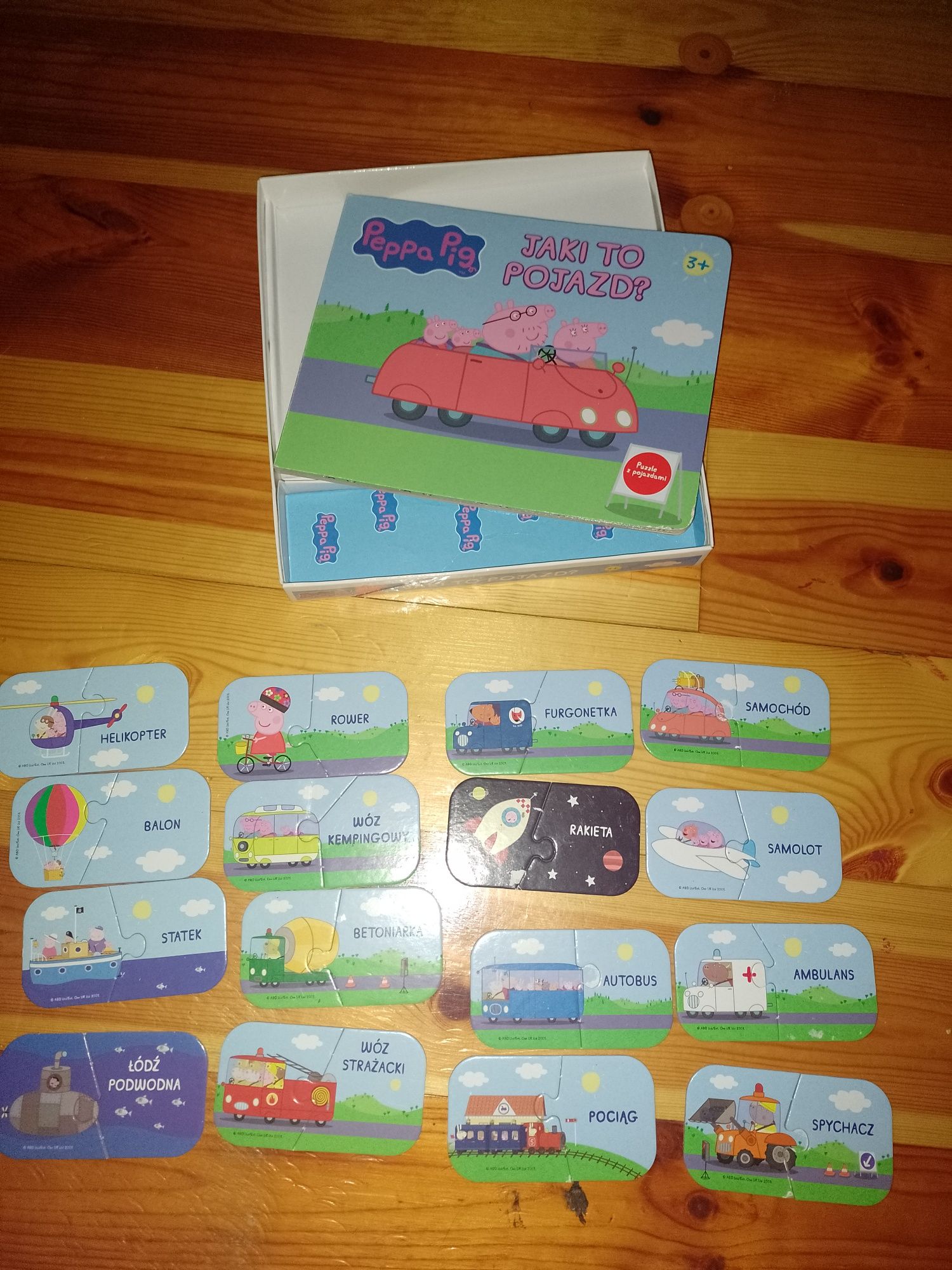 Świnka Peppa ,,Jaki to pojazd?"- książka+ puzzle