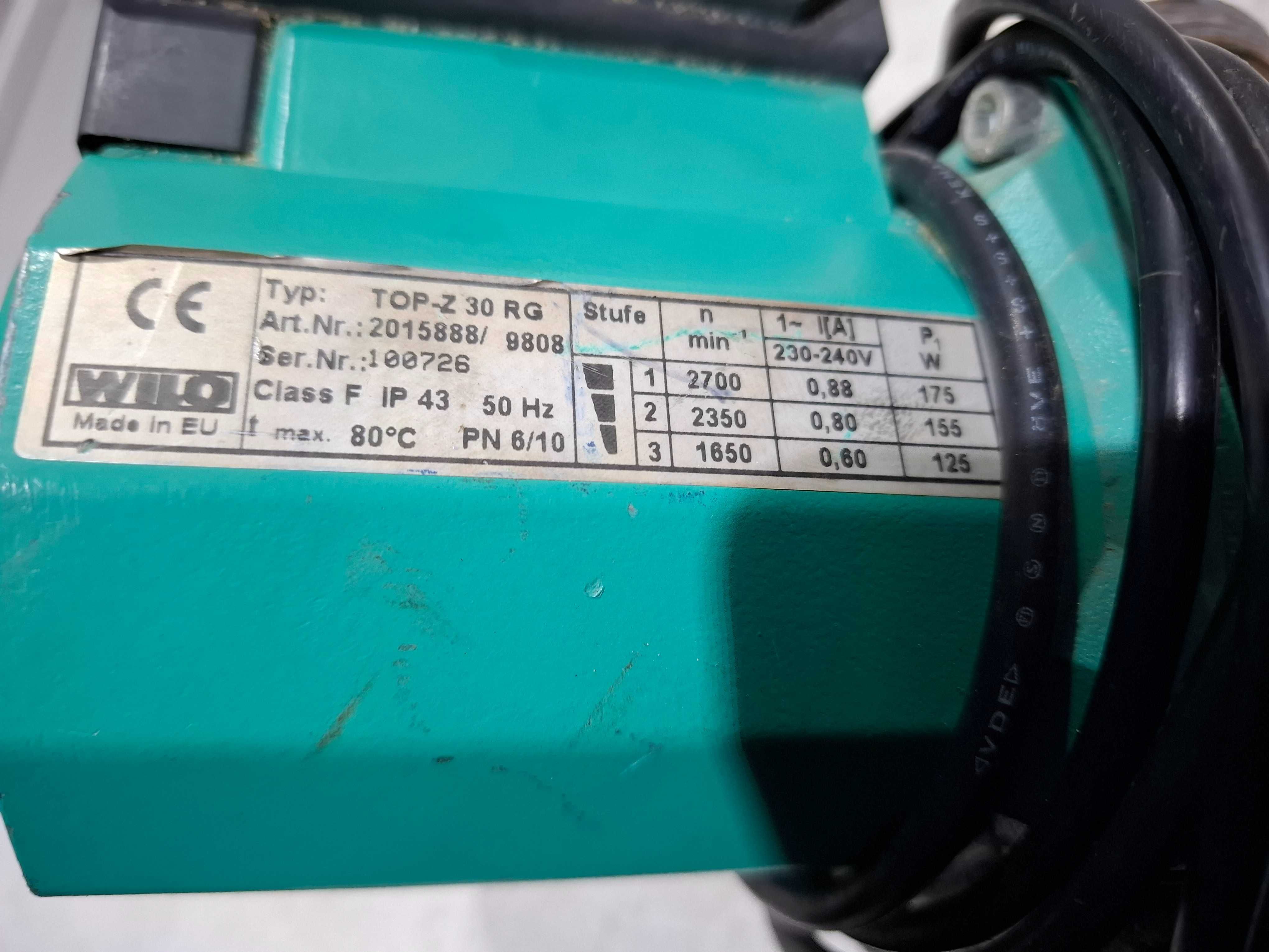 Pompa obiegowa Wilo TOP-Z 30 RG