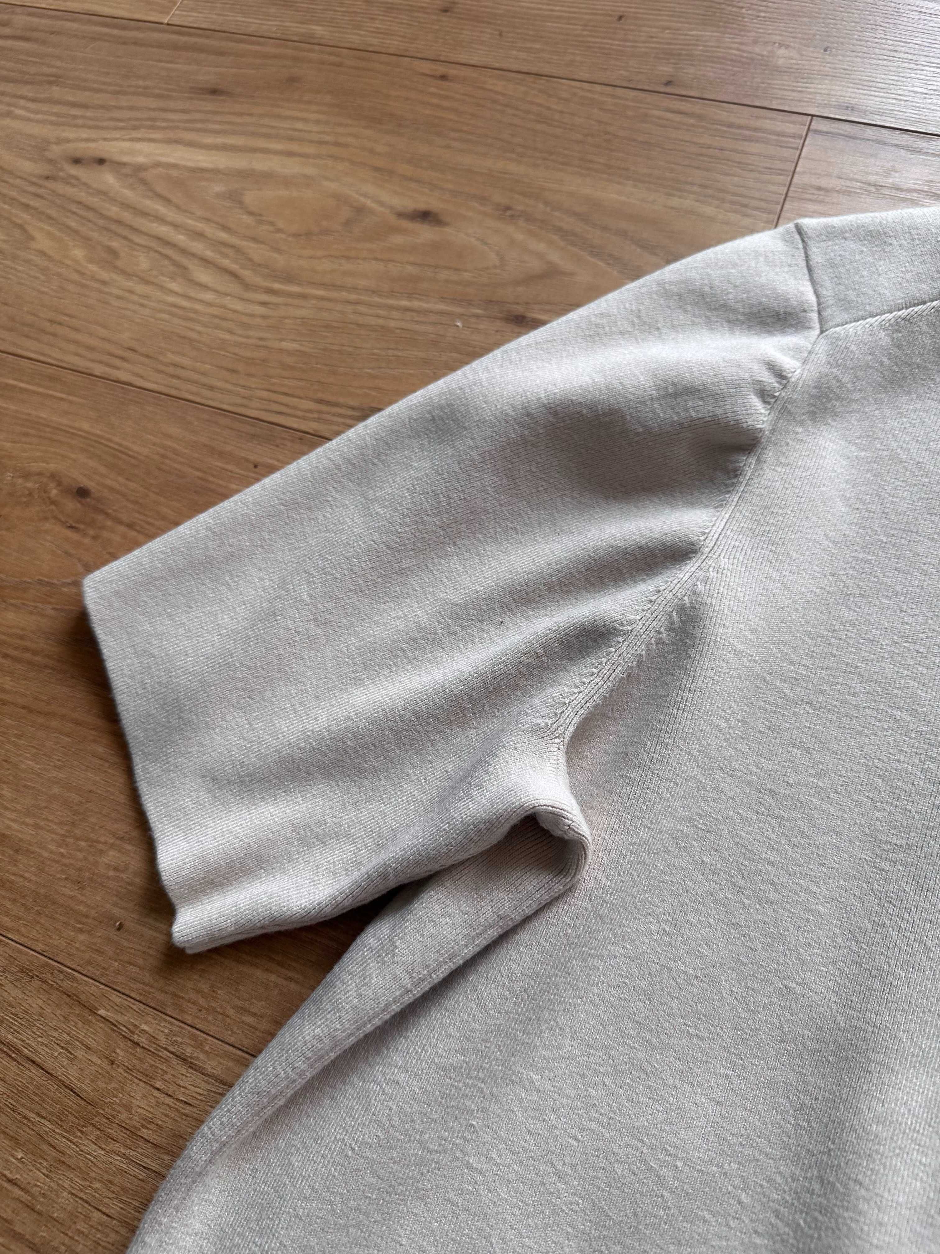Bluzka sweter polo & Other Stories ecru XL oversize wiskoza kołnierzyk