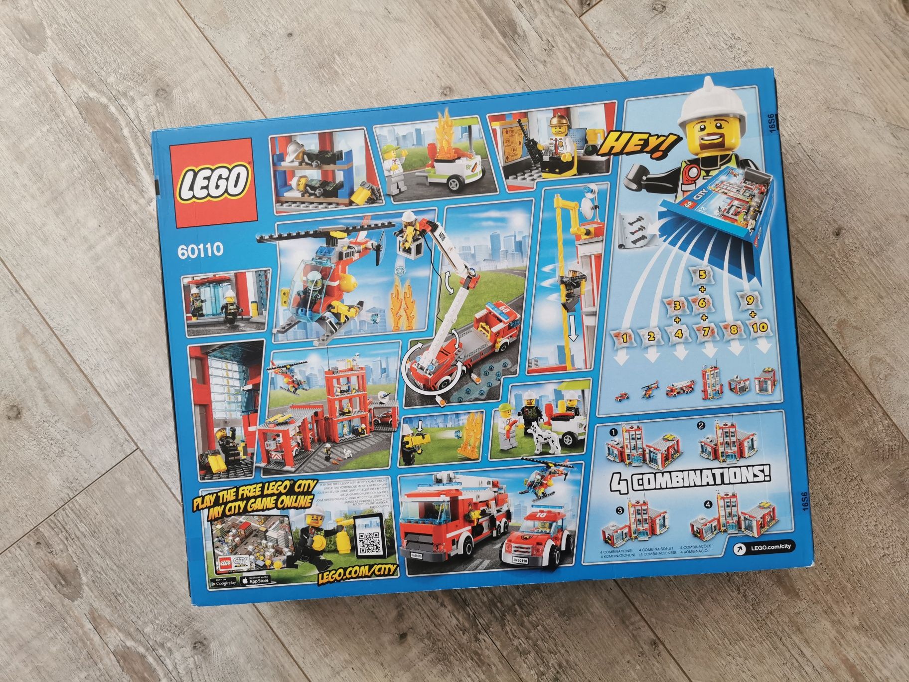 Zestaw Lego 60110 Remiza Straż Pożarna Oryginalnie Zapakowane Nowe
