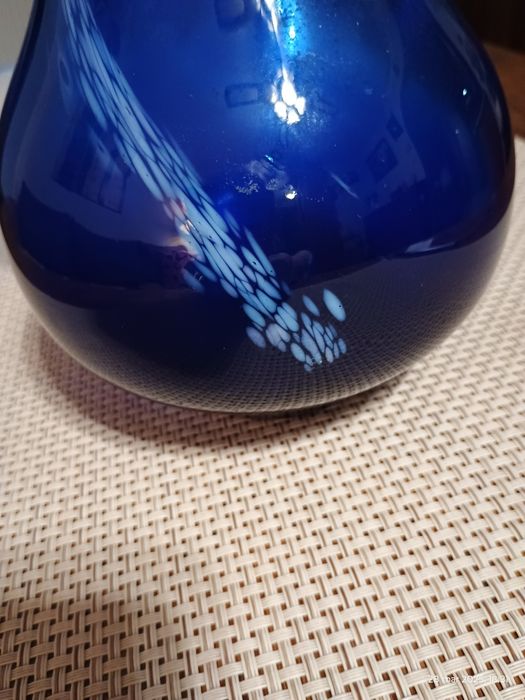 Kolorowe szkło PRL - wazon