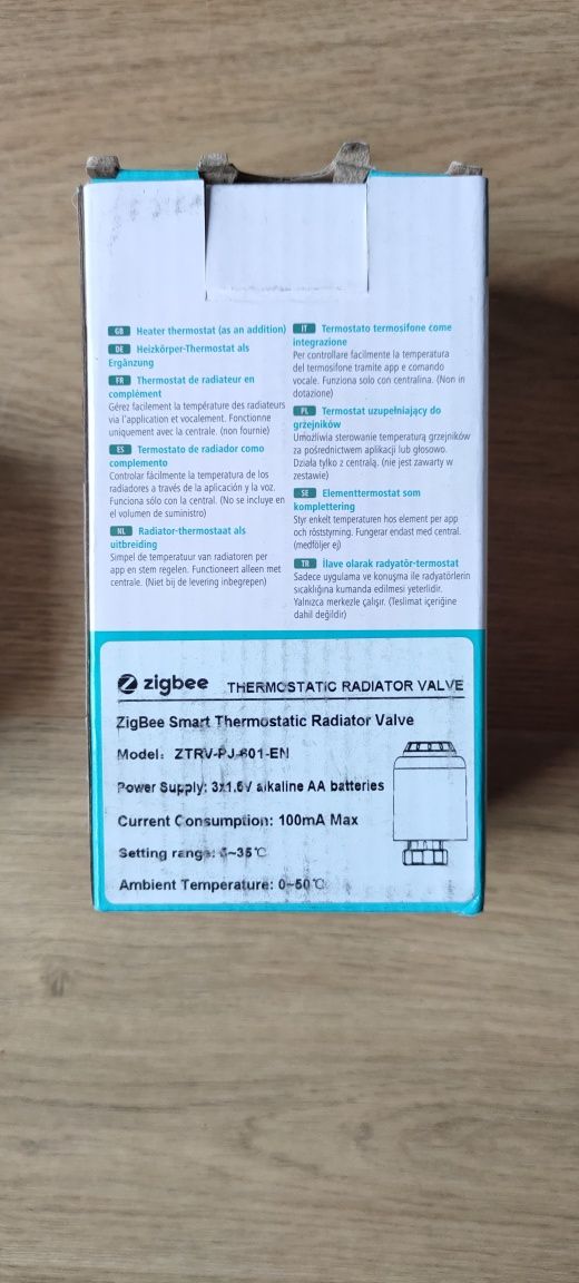 Głowica termostatyczna Zigbee TRV601