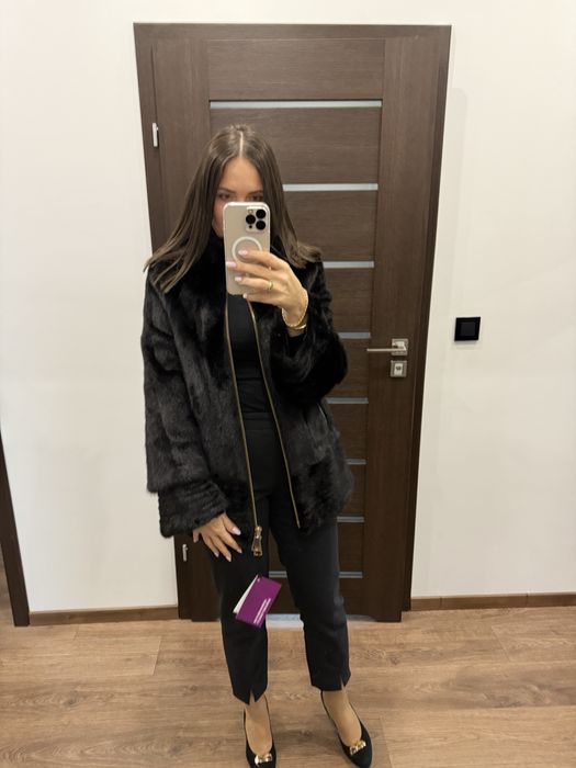 Futro naturalne z norek, nowe grzbiety,  M L