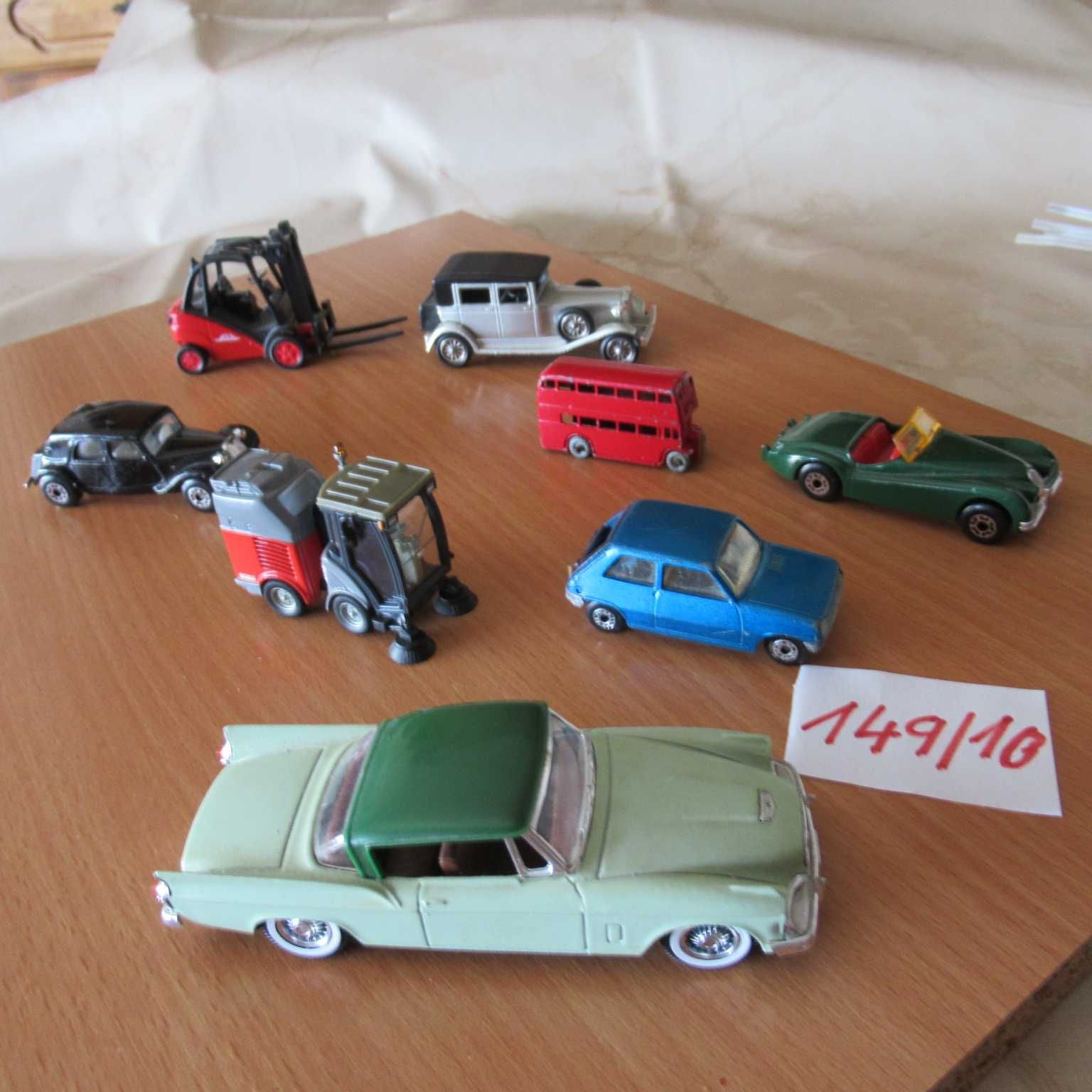 149/10)-lote de carros em metal matchbox,siku,bom estado