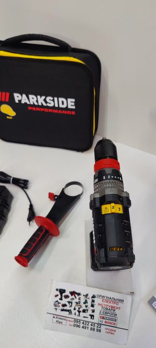 КОМПЛЕК безщот 80Нм шуруповерт зGERMANY PARKSIDE PPBSSA 12 BF 24/дрель