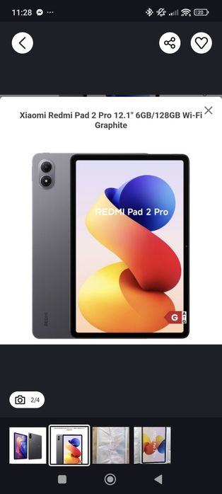 Tablet Redmi 2 pro (Novo)