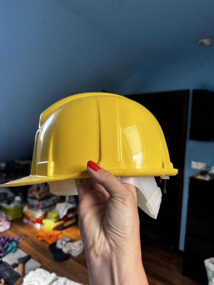 Kask ochronny żółty regulowany