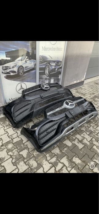 glc 253 gle 167 бампер AMG рестайл и до рестайл