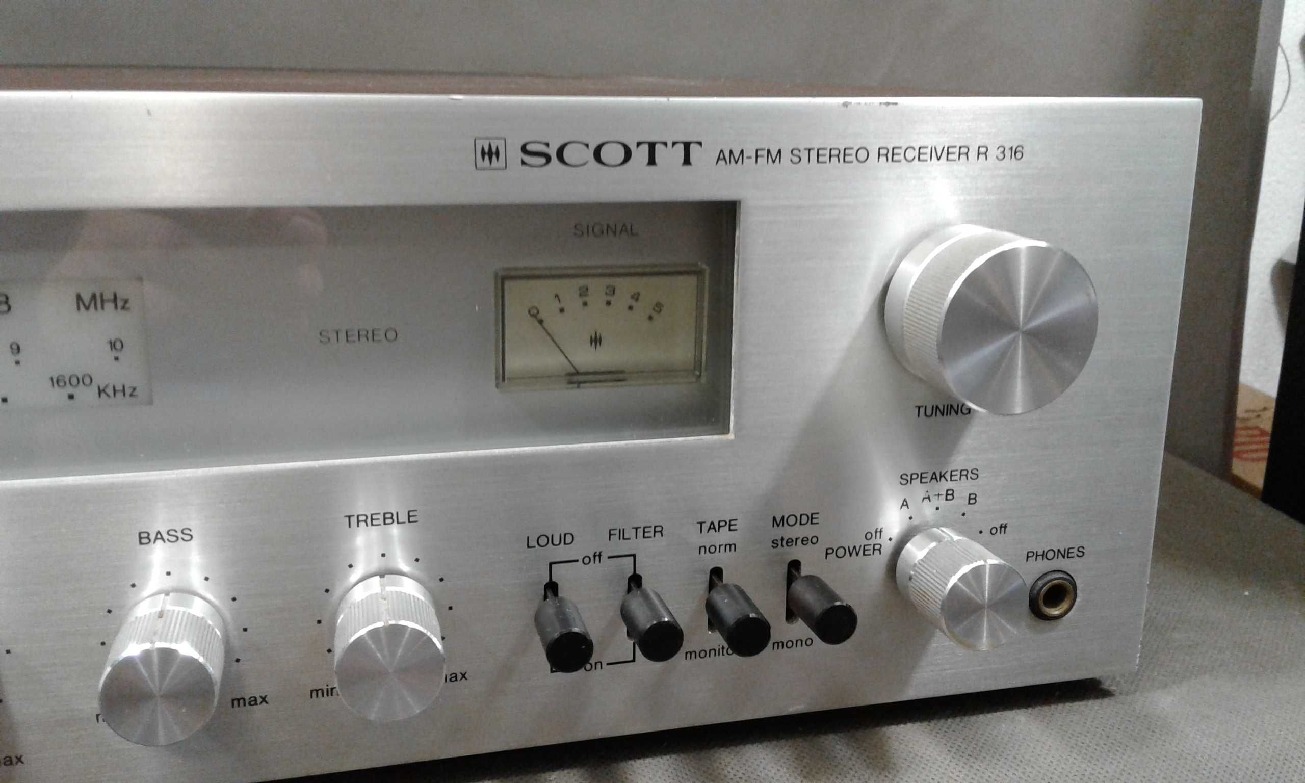 SCOTT R-316,amplituner stereo,vintage