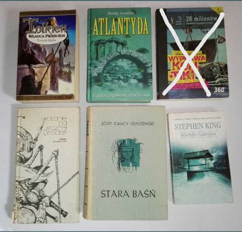 Atlantyda,Władca Pierścieni,Stara Baśń,Stephen King-zestaw 5 książek
