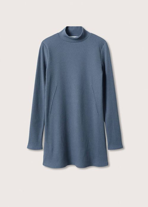 Трикотажный костюм в рубчик Mango / брюки Mango / кофта в рубчик Mango