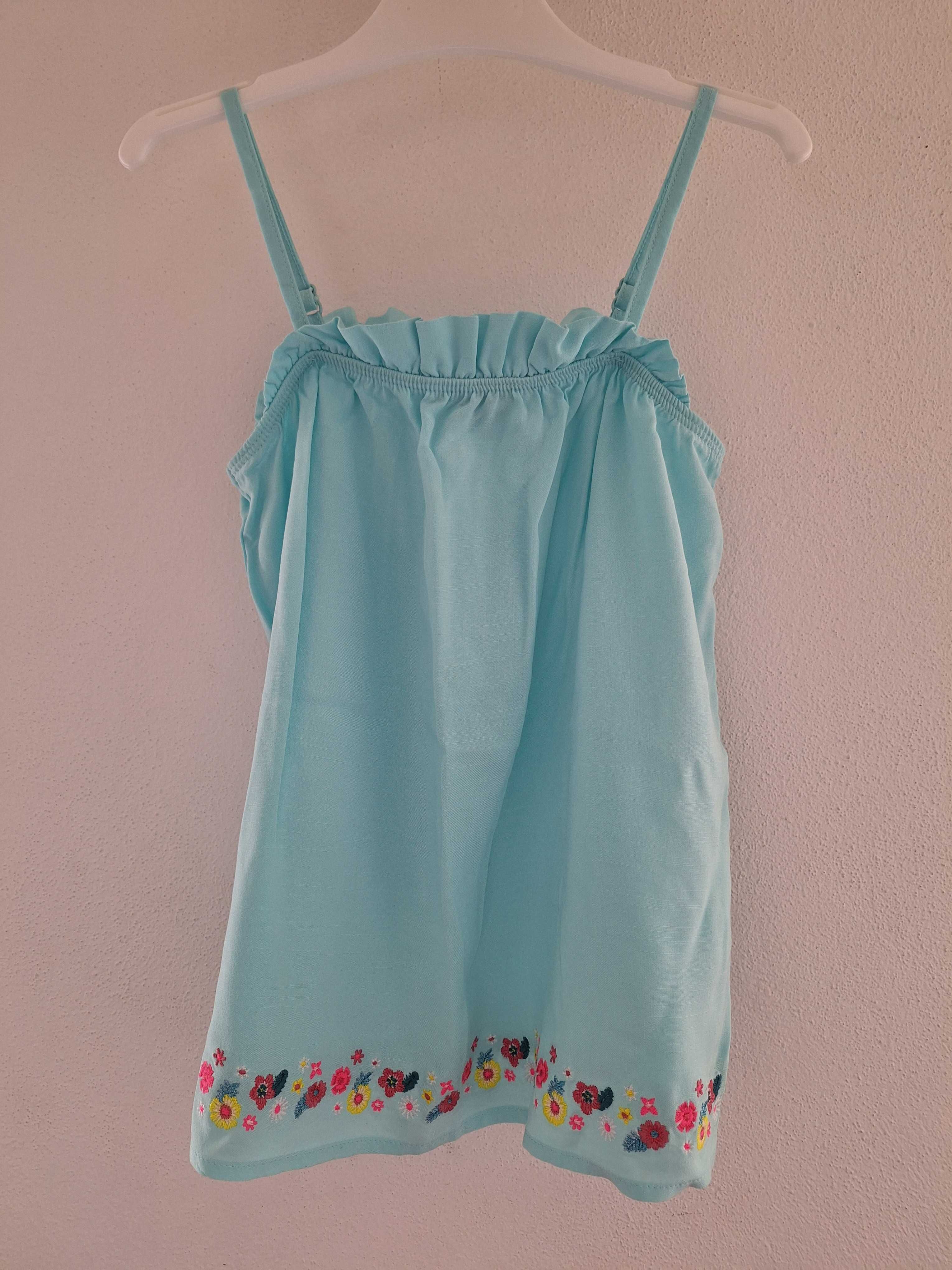 Camisola de alças, turquesa