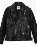 Nowa męska kurtka biker z ekoskóry ZARA – czarna