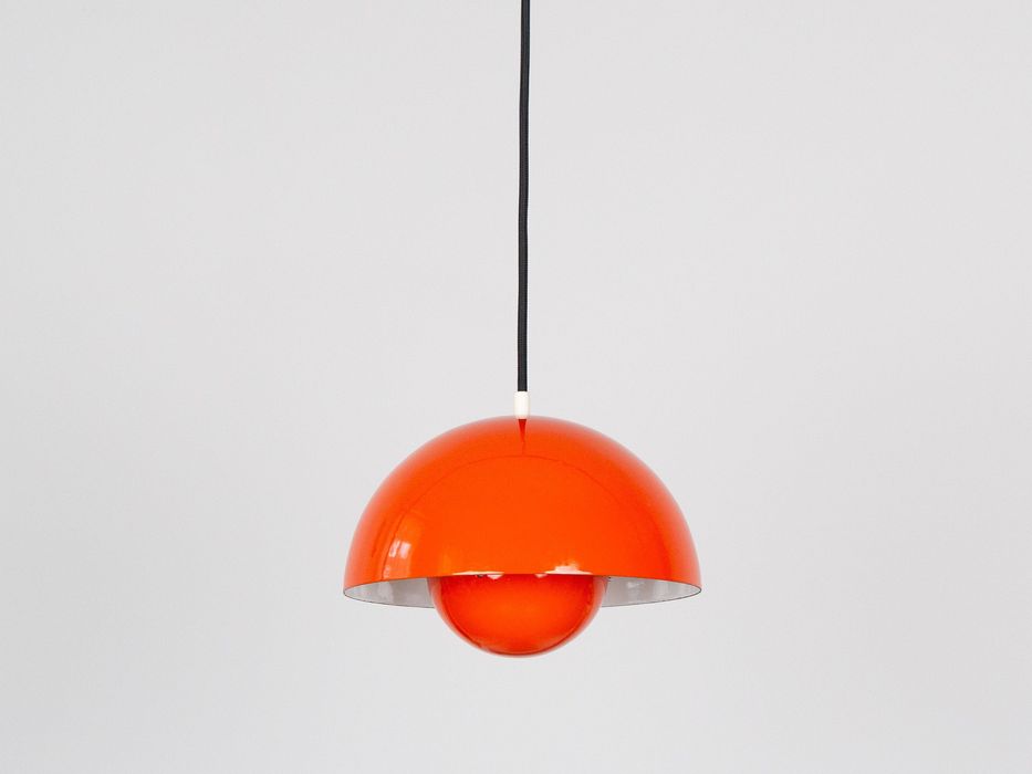 Para duńskich vintage lamp Flowerpot, Verner Panton Louis Poulsen 1968