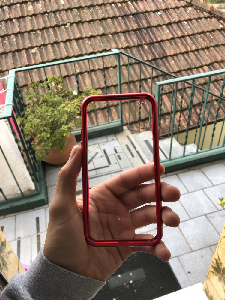 Capa iphone x com iman (nova)