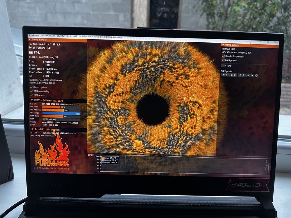 ‼️Rog Strix‼️244Hz/RTX2070-8GB/512GB/16GB/Ноутбук/Гарантия 30дней.