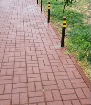 Бруківка 20х10х4см вишня (червона) Акція! Ковалська Тротуарна плитка