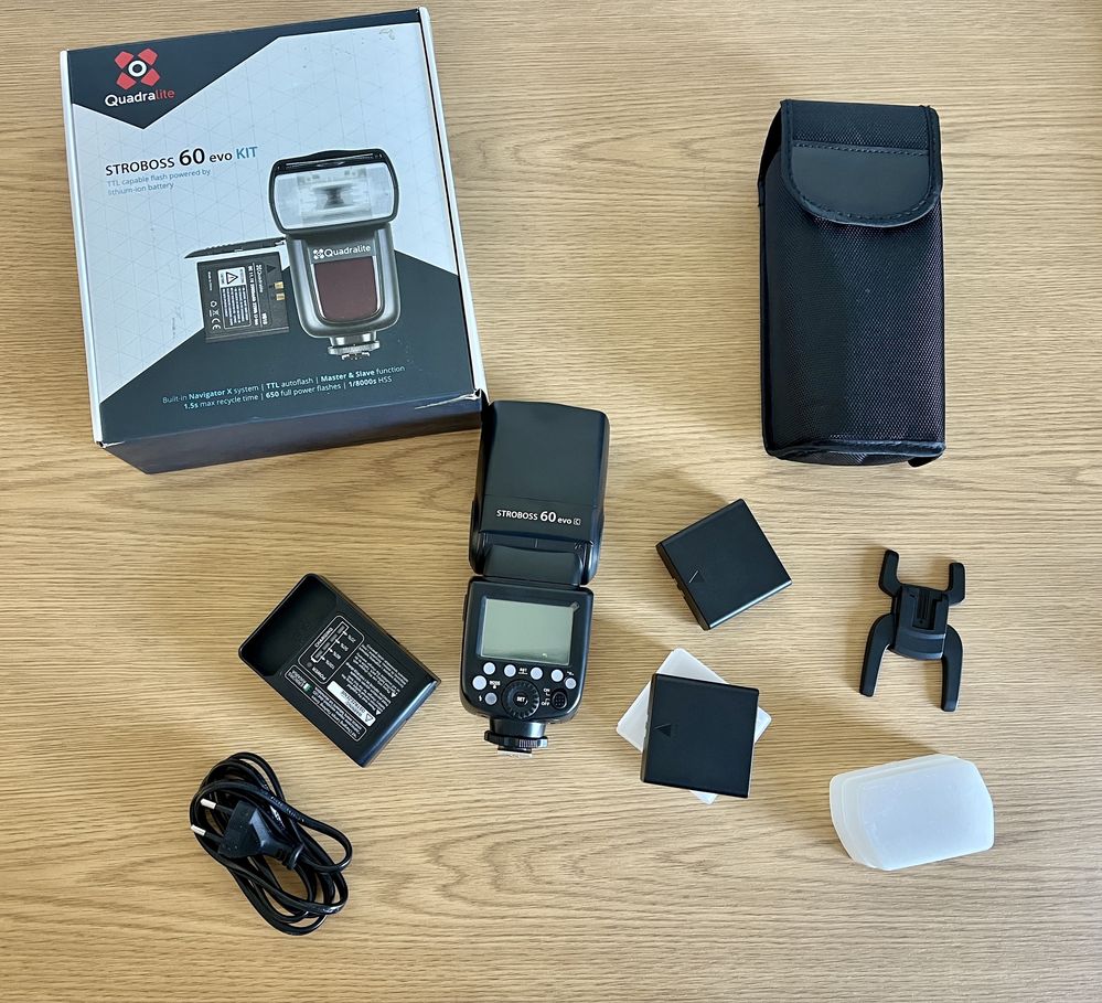 Flash quadrilate stroboss 60 evo kit (Canon)