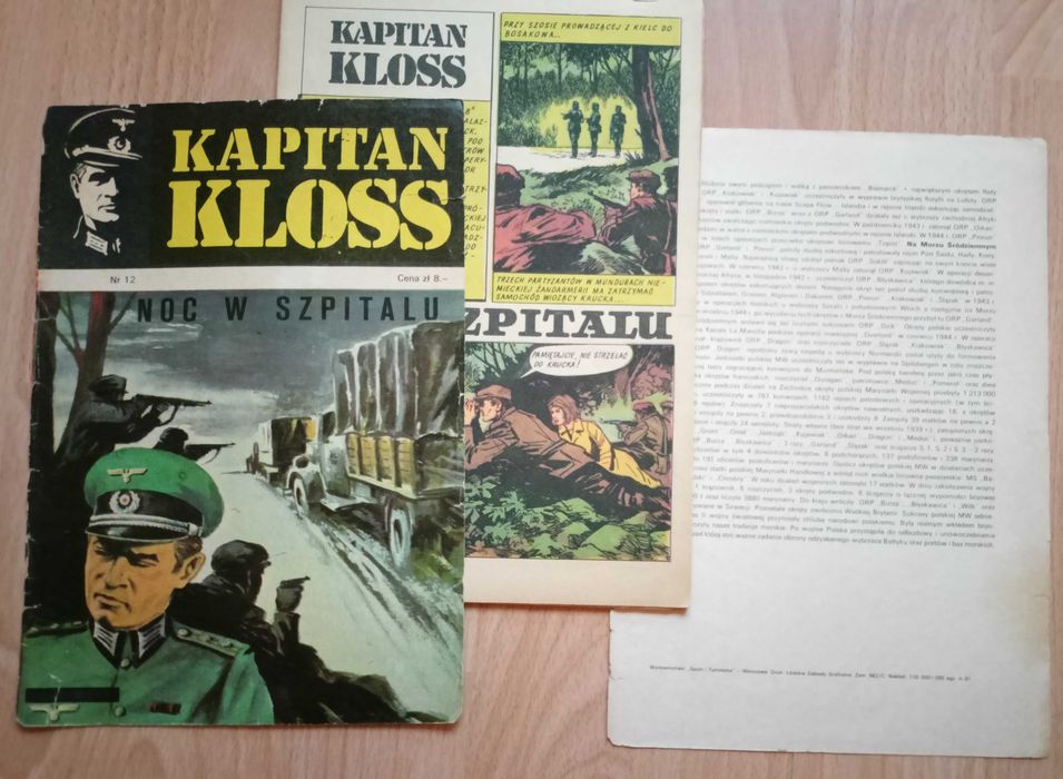 Kultowy komiks Kapitan Kloss odc. 12 lata 70