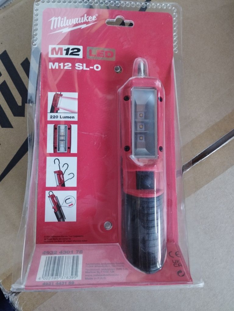 Milwaukee Halogen biały neutralny 220lm M12 SL LED