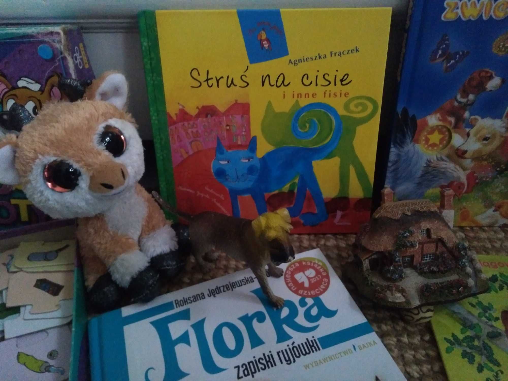 Duży zestaw zabawek edukacyjnych dla dziewczynki gry książki pluszaki