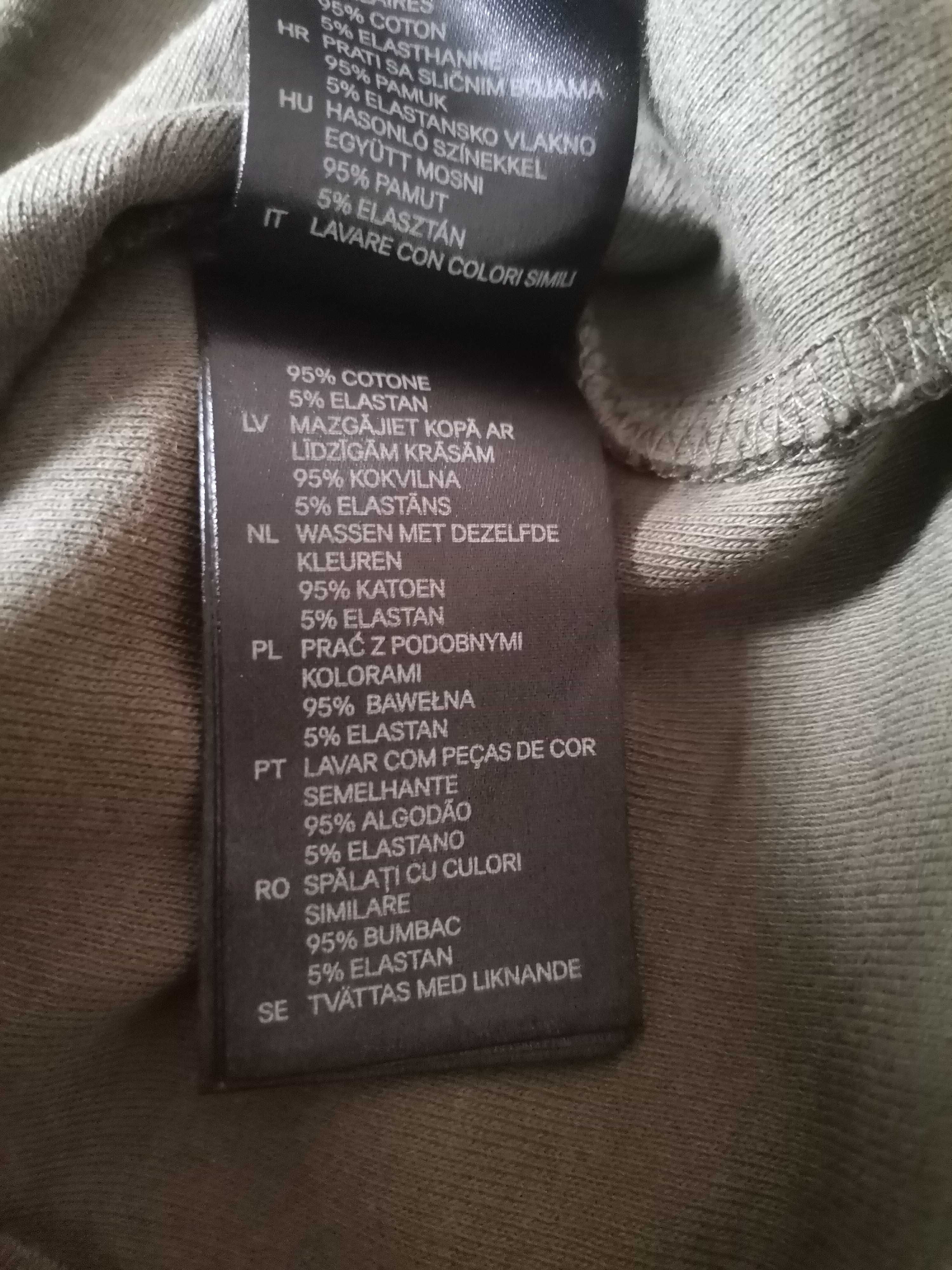 Khaki koszulka na ramiączkach H&M rozmiar S