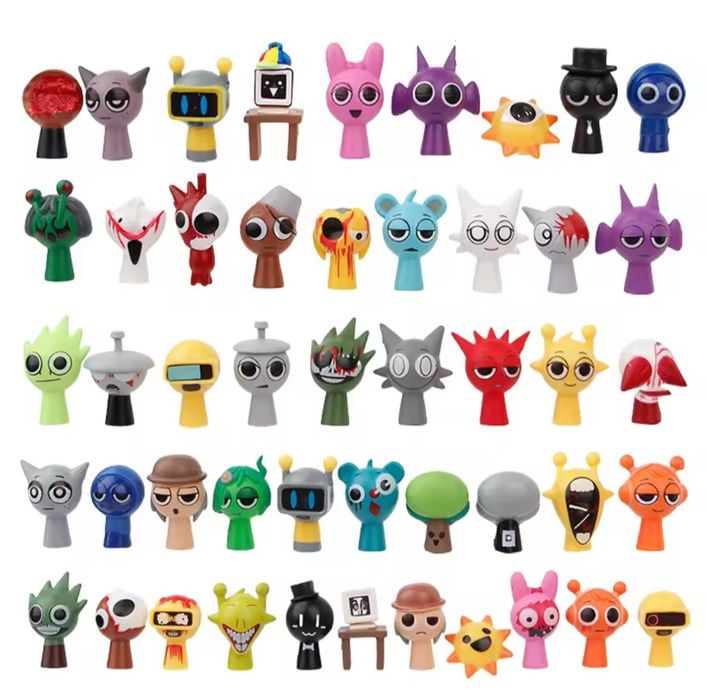 Великий набір мініфігурок спрункі спрунки Sprunki 48 героїв для гри та