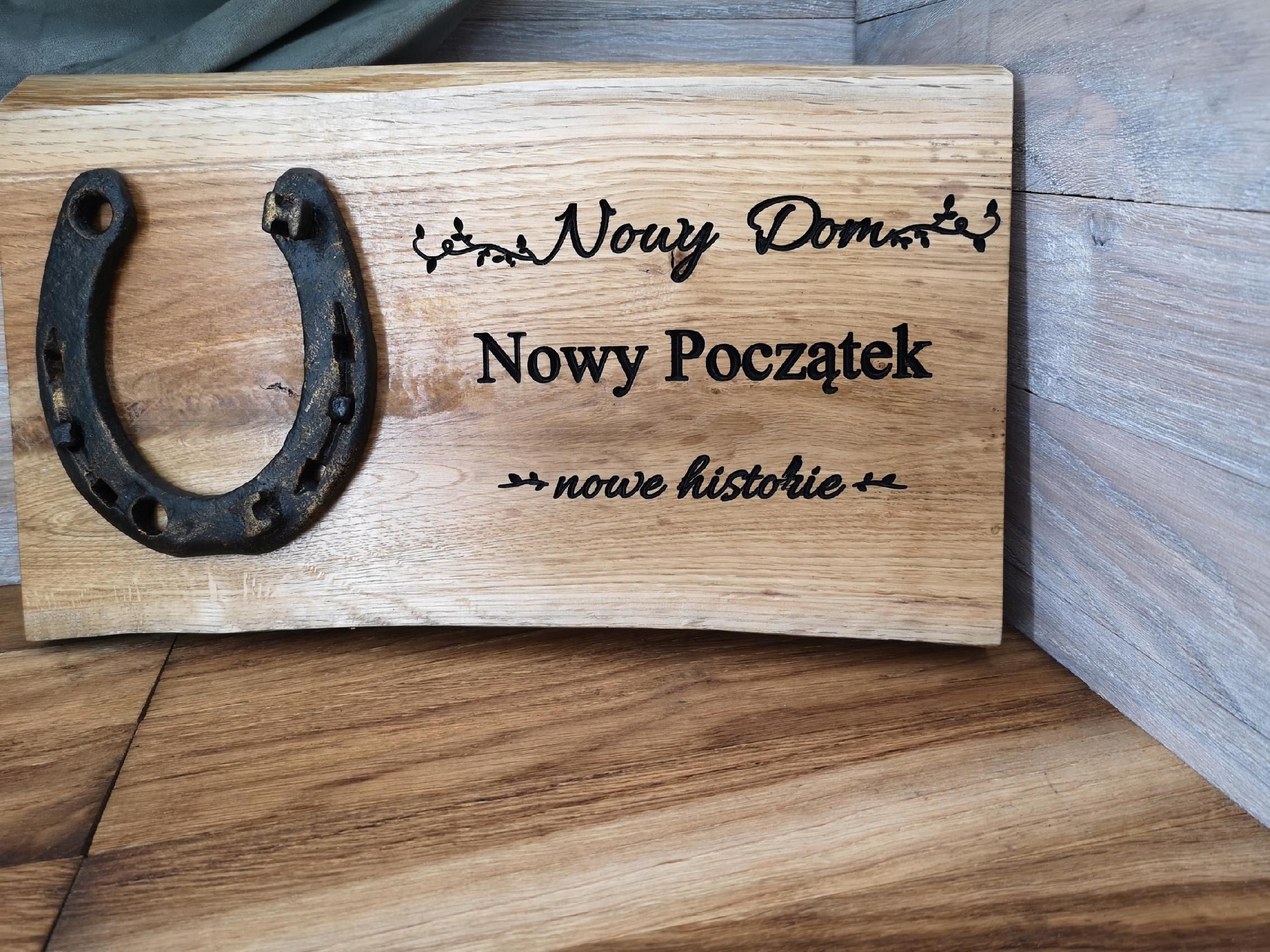 Oryginalny prezent na szczęście podkowa nowy dom