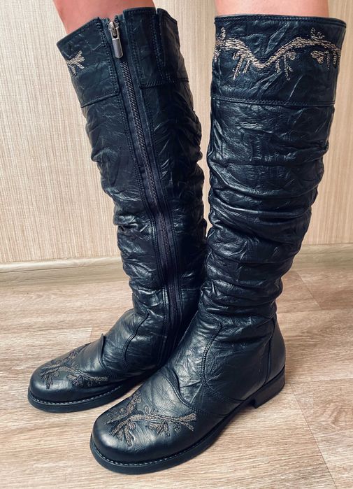 Сапоги зимние Glaza, натуральная кожа и мех, р.39