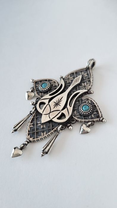 Крест серебро в Этническом Украинском  стиле