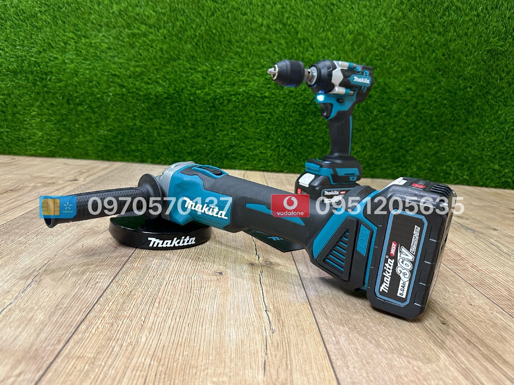Набір 2/1 Makita Болгарка DGA504 + Гайковерт імпакт DTW500 АКБ 36V 8Ah