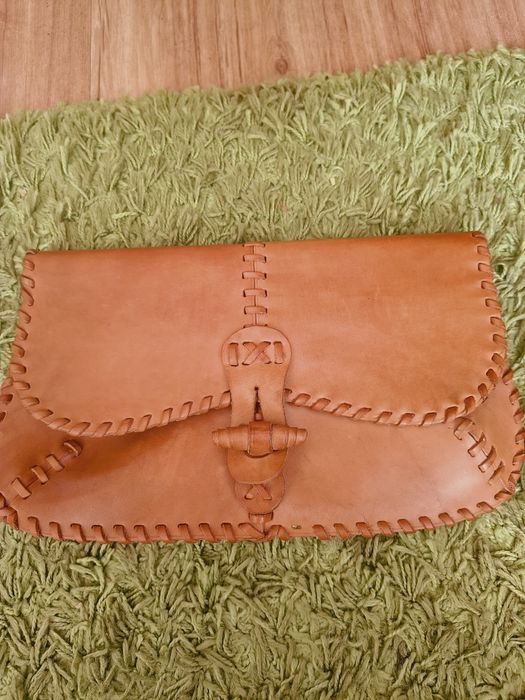 Torebka kopertówka, skóra bydlęca blank 25zł