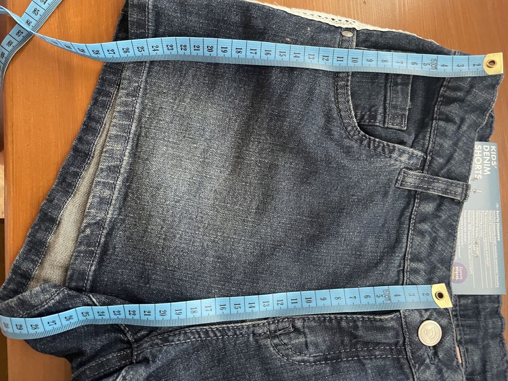 Nowe 170/176 na 14/15 lat pepperts Szorty jeansowe dziewczęce koronka