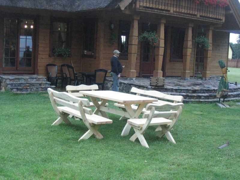 Meble ogrodowe biesiadne deski 5cm PROMOCJA malowanie dostaw PL DE