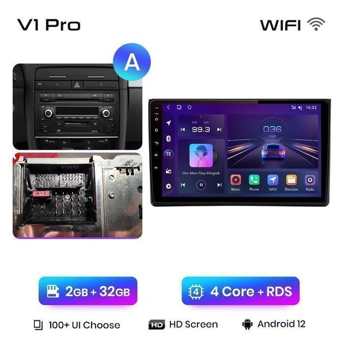 Radio Nawigacja Audi A4 B6 B7 2000 - 2009 Android 2GB 32GB
